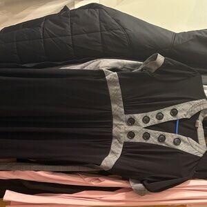 Maurices Black and Gray Mini Dress